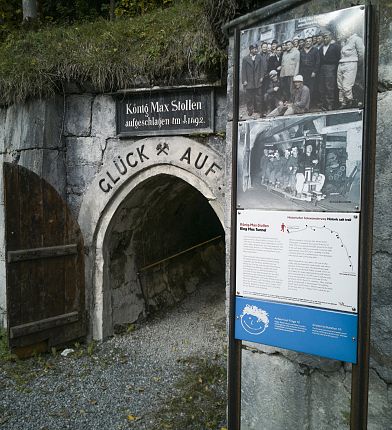 Historical brine hiking trail in Halltal