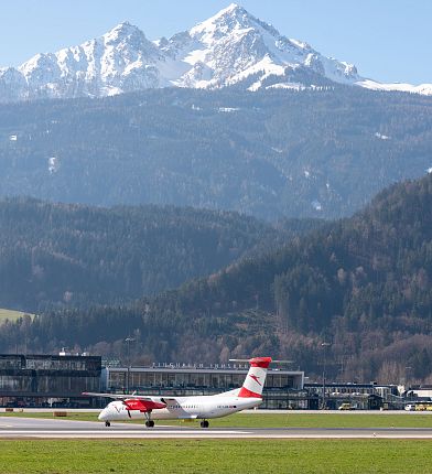 Arrival by plane Innsbruck Airport