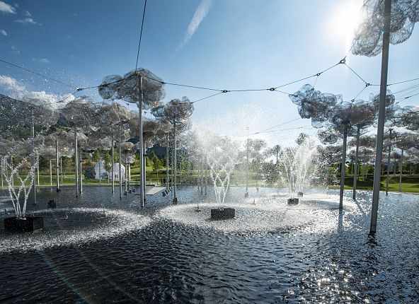 Le jardin du monde du cristal Swarovski