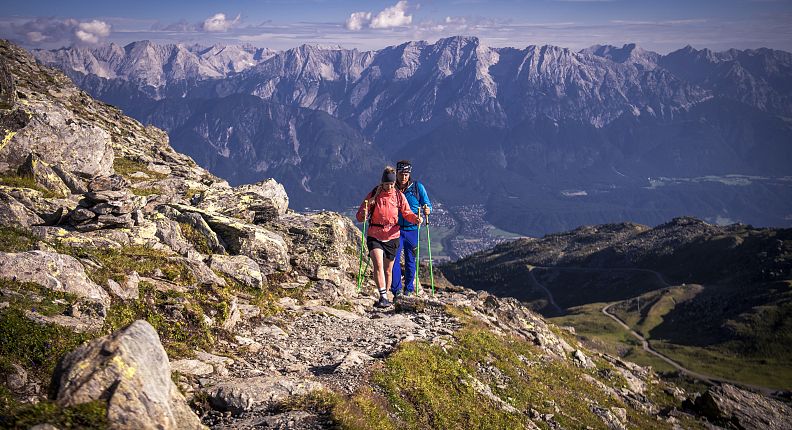 Randonnée sur le sentier d'altitude de l'Inntal Glungezer