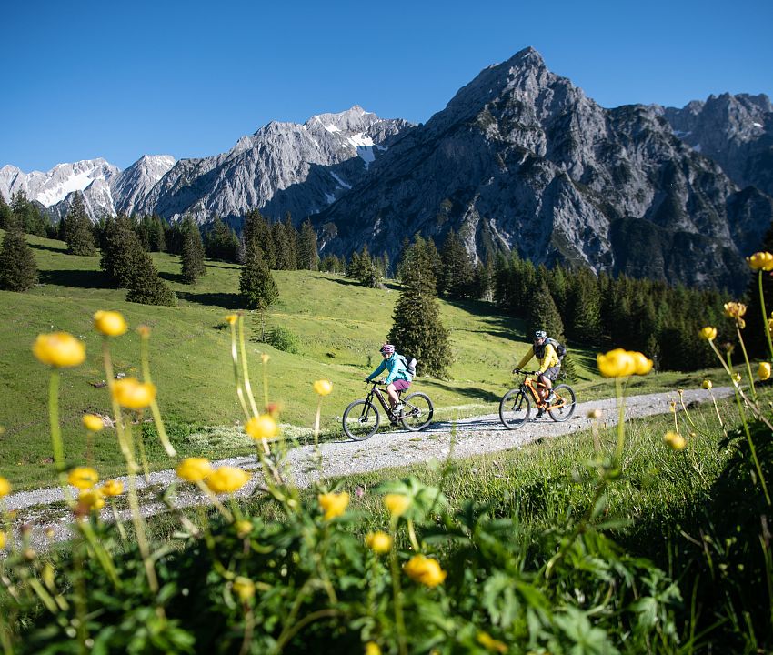 E-Biken im Naturpark Karwendel