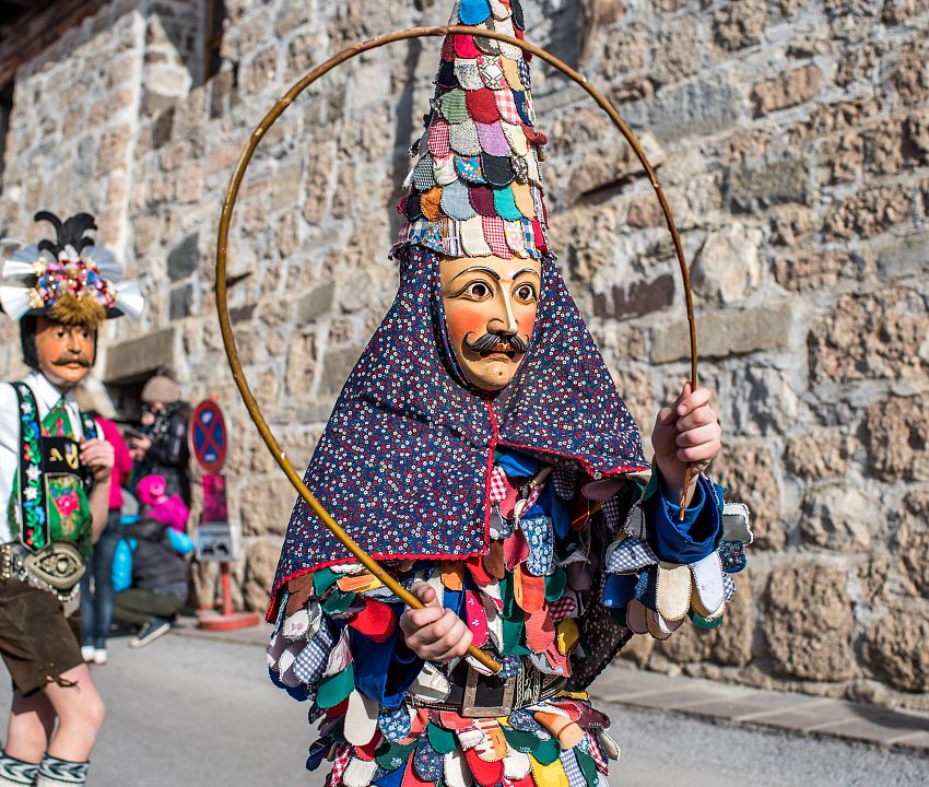 Personnage de carnaval Fleckler Tirol Faschingstreiben